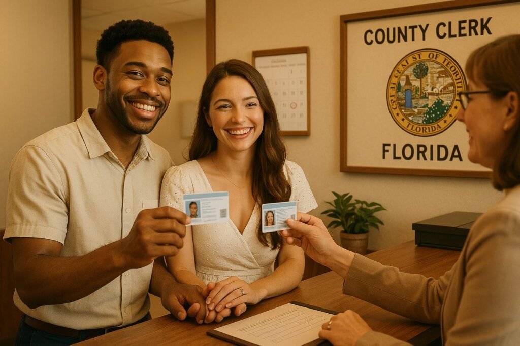 Florida marriage license destination couples