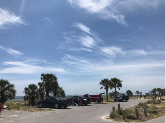 Windmark Beach South Access shoreline and parking area